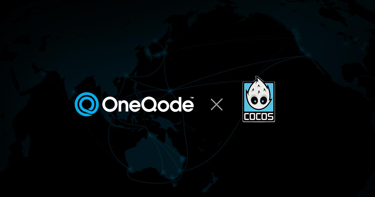 The OneQode and Cocos logos side by side.